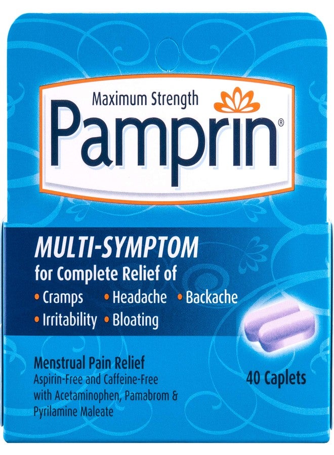 Pamprin Multi-Symptom Caplets 40 Caplets (Pack of 4) - Image 1